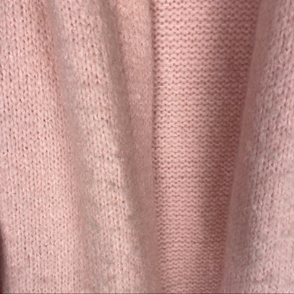 O.Z.O.C Baby Pink Heavy Knit Cardigan Sweater - Picture 4 of 7